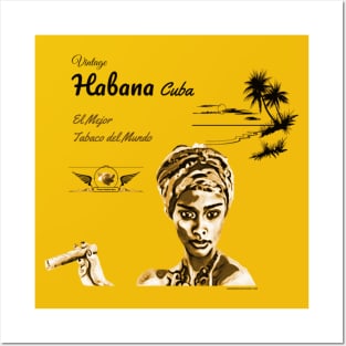 Vintage Habana Cuba Cigar Posters and Art